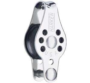 Harken 225 1-schijfs 22mm Micro blok met hondsvot