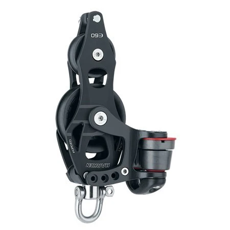 Harken 6264 60mm Element vioolblok met hondsvot en klem