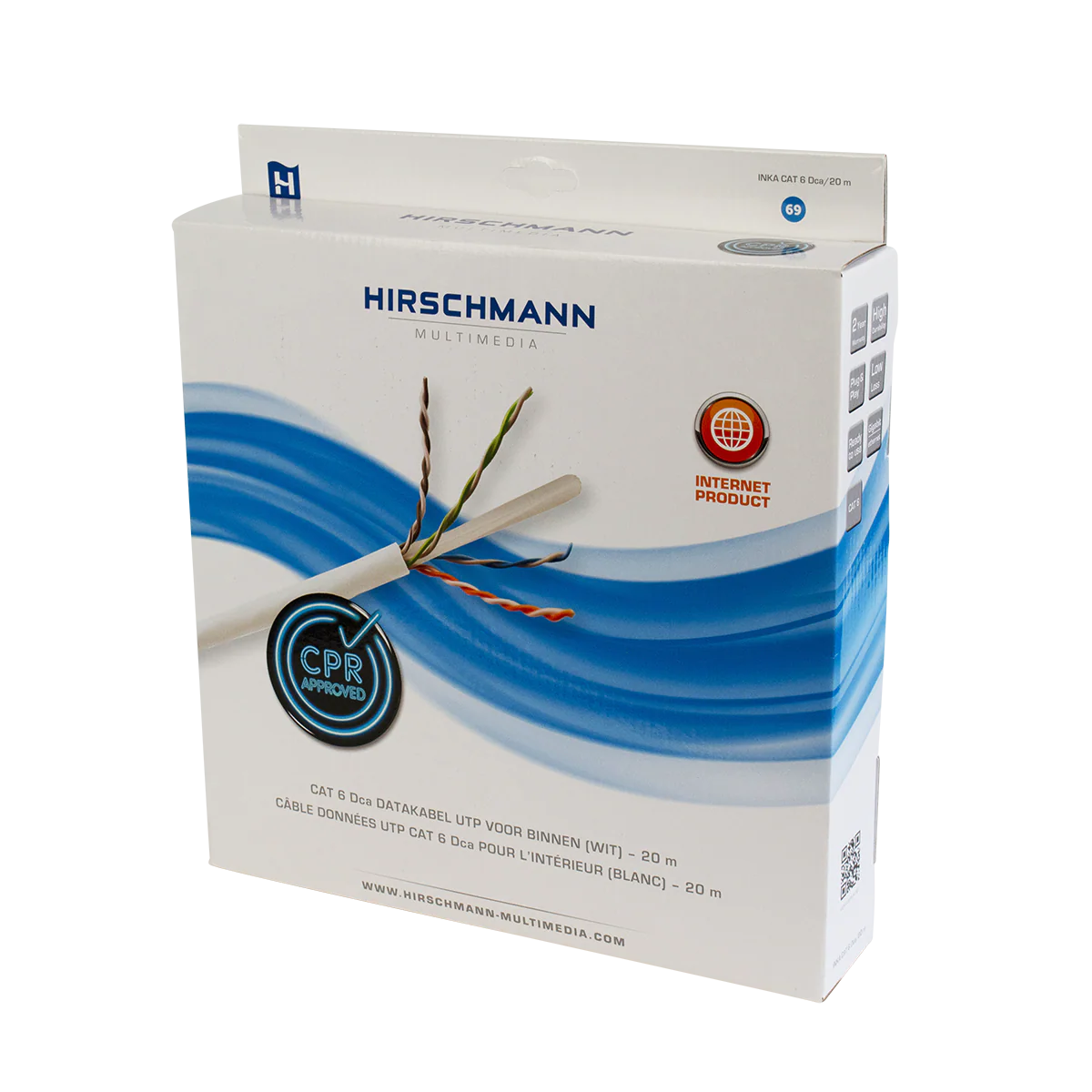 Hirschmann INKA CAT 6 Eca Cat 6 UTP kabel zonder pluggen  voor binnen - Image 2