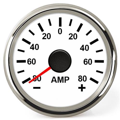Hollex Ampèremeter 12/24 Volt tot 80 Ampère met Shunt wit - Image 2