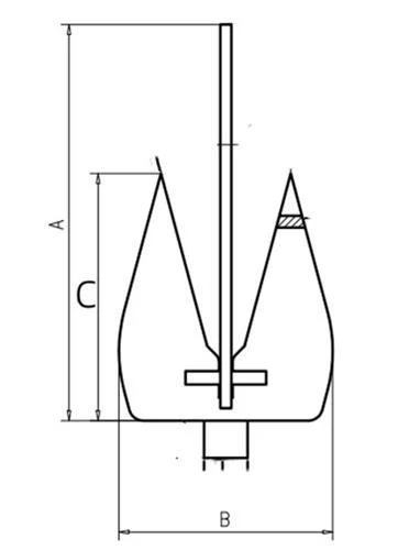 Hollex Bay 2.0 kg anker staal (gegalvaniseerd) - Image 2