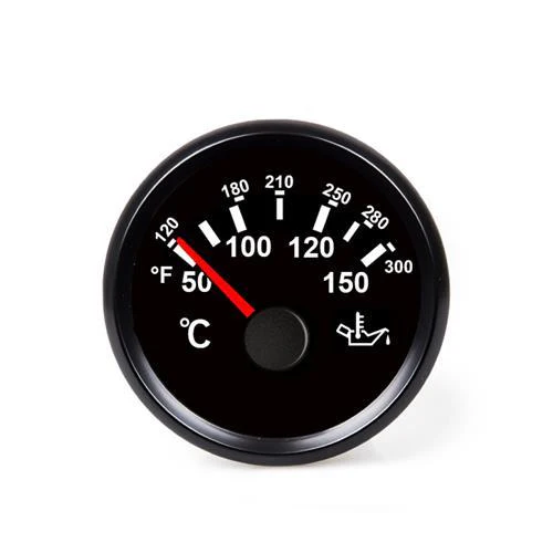Hollex Olietemperatuurmeter 12/24 Volt 50-150°C zwart