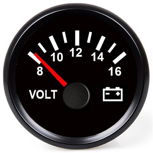 Hollex Voltmeter 12 Volt zwart - Image 2