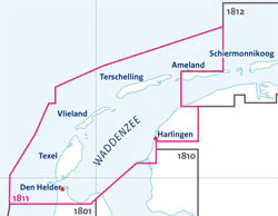 Hydrografische Kaart 1811 Waddenzee West - Image 2