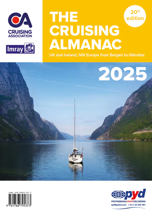 Imray The Cruising Almanac 2025 inclusief getijdentabellen en havens