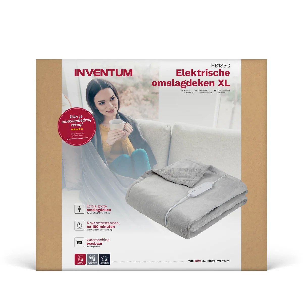 Inventum HB185G elektrische omslagdeken (knuffeldeken) - Image 8