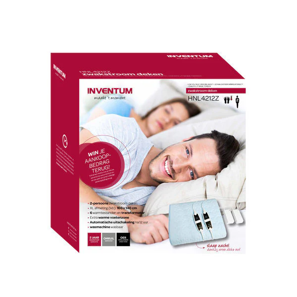 Inventum HNL4212Z elektrisch deken met extra voetenzone voor 2 persoons - Image 4