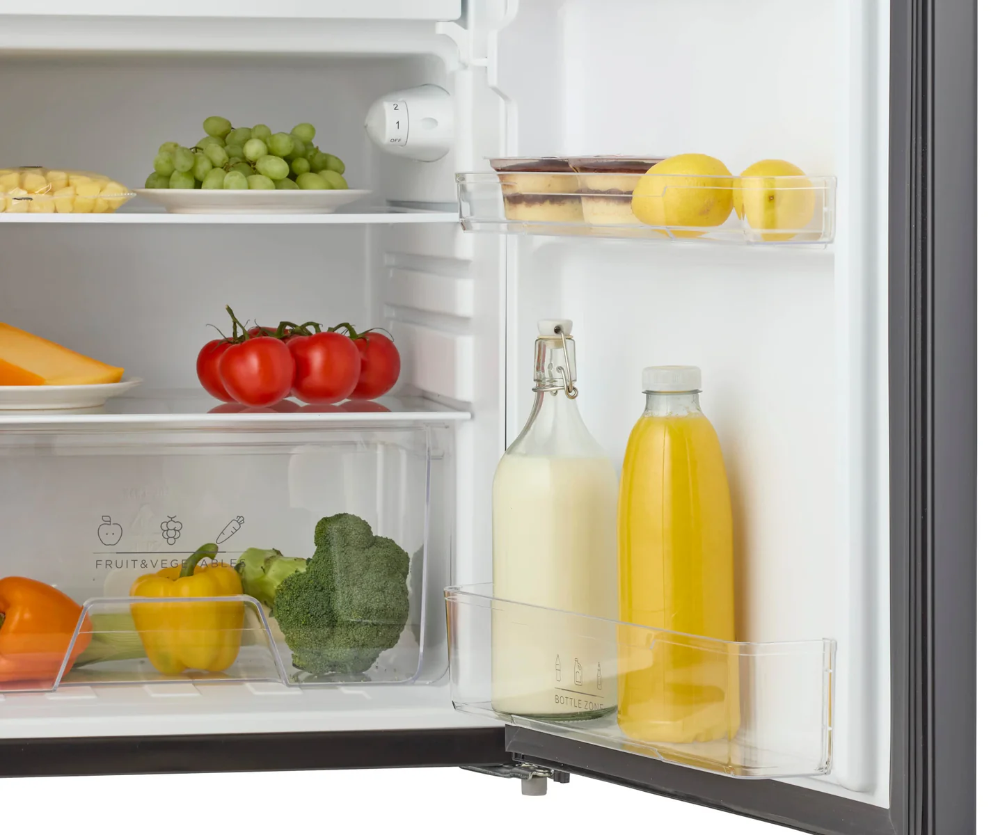 Inventum KV550B koelvries-combinatie in zwart, 55cm breed - Image 5