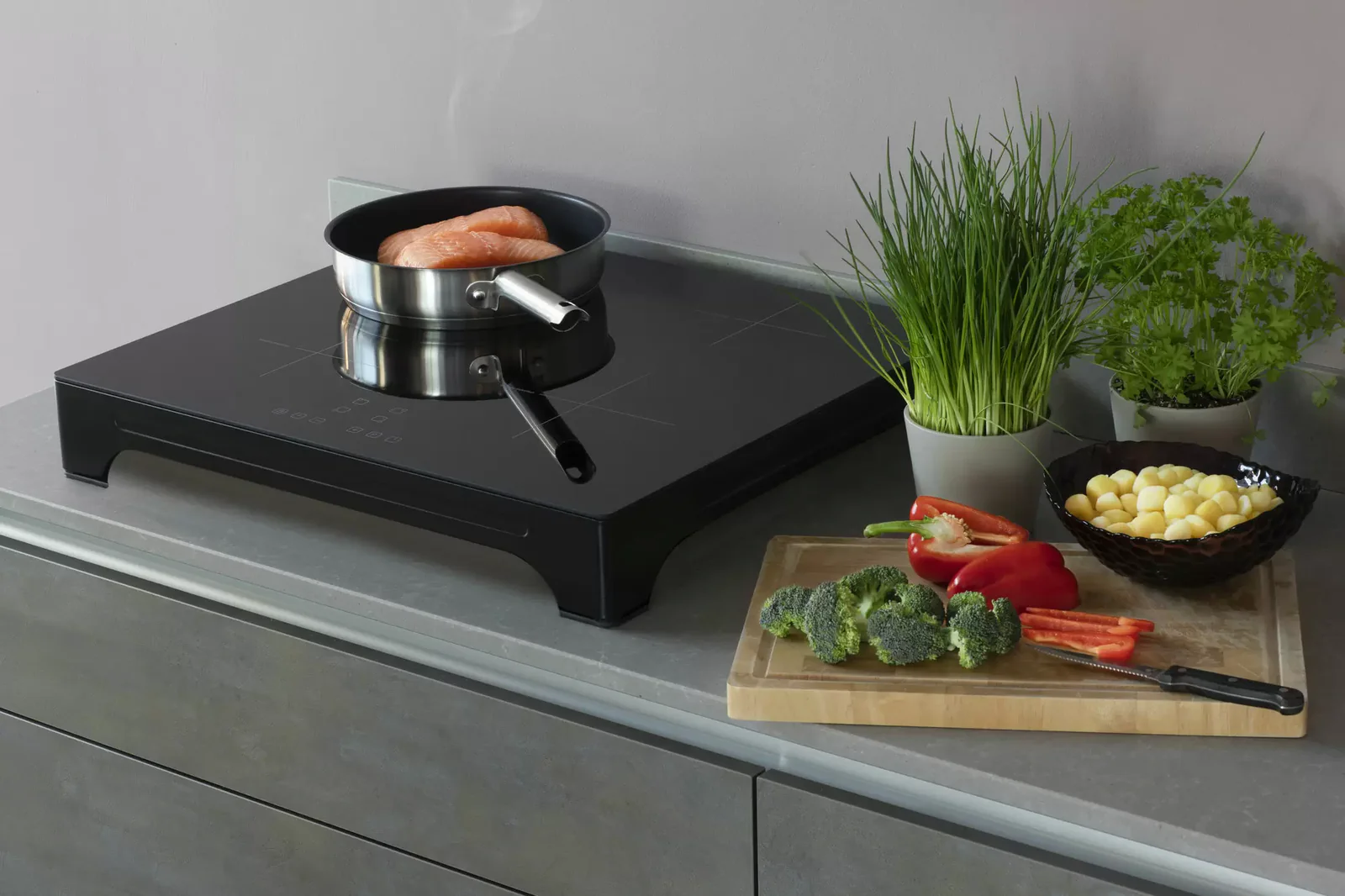 Inventum VKI6010ZWA inductiekookplaat, 4 Zones met boostfunctie, 1-fase aansluiting - Image 5