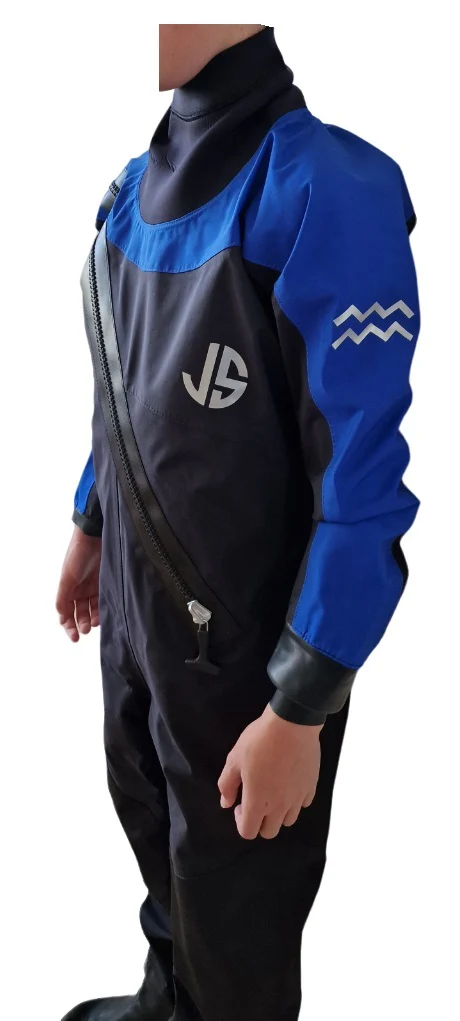 JS Watersports Hydro Dry junior droogpak zwart/blauw - Image 3