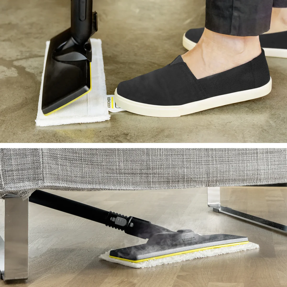 Karcher SC-2 EASYFIX PLUS stoomreiniger met flexibel scharnier op de vloermond - Image 9