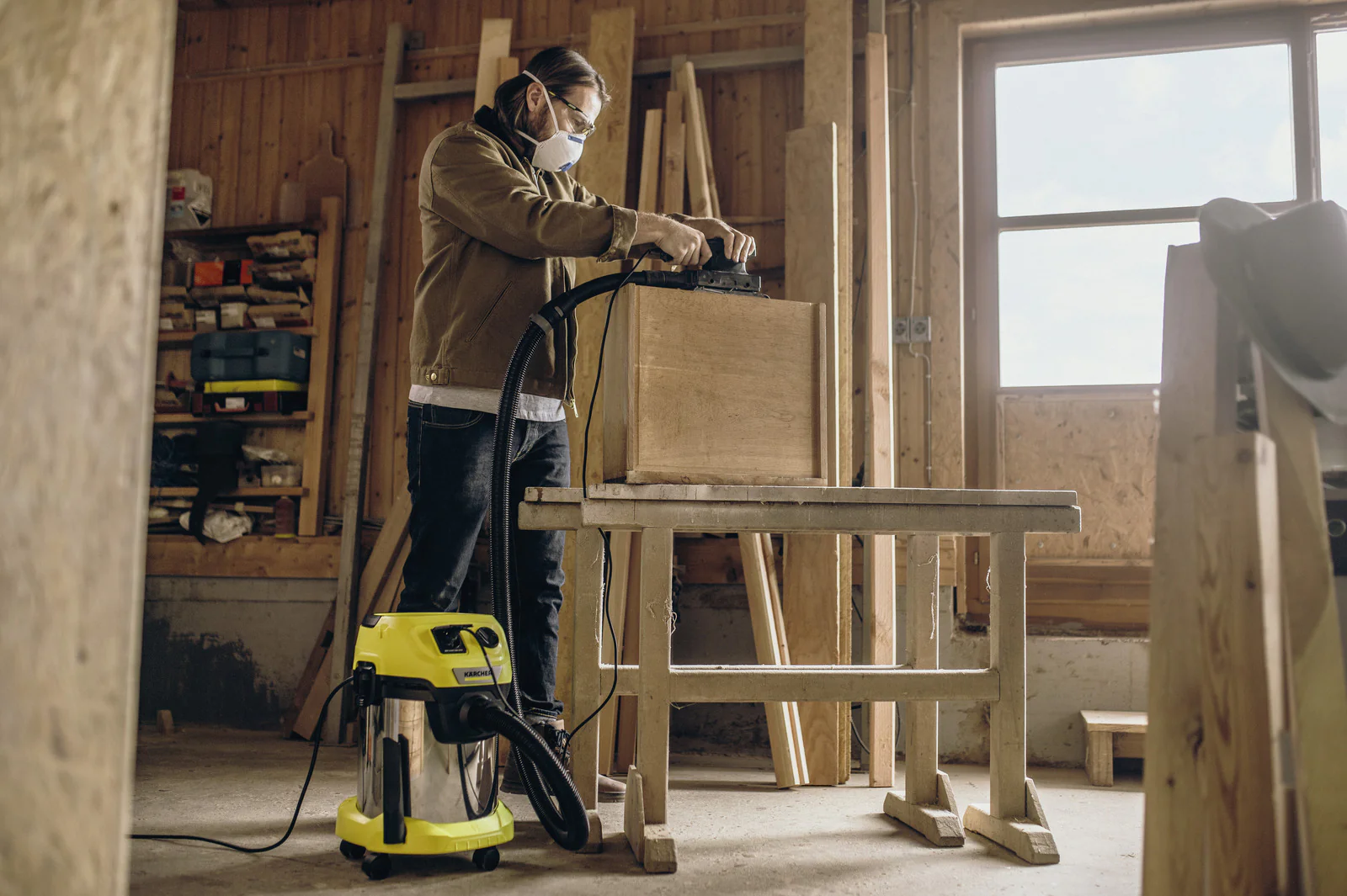 Karcher WD 3 P S V-17/4/20 EU voor droog, nat, fijn, grof zuigen, blaasfunctie, stopkontakt - Image 2