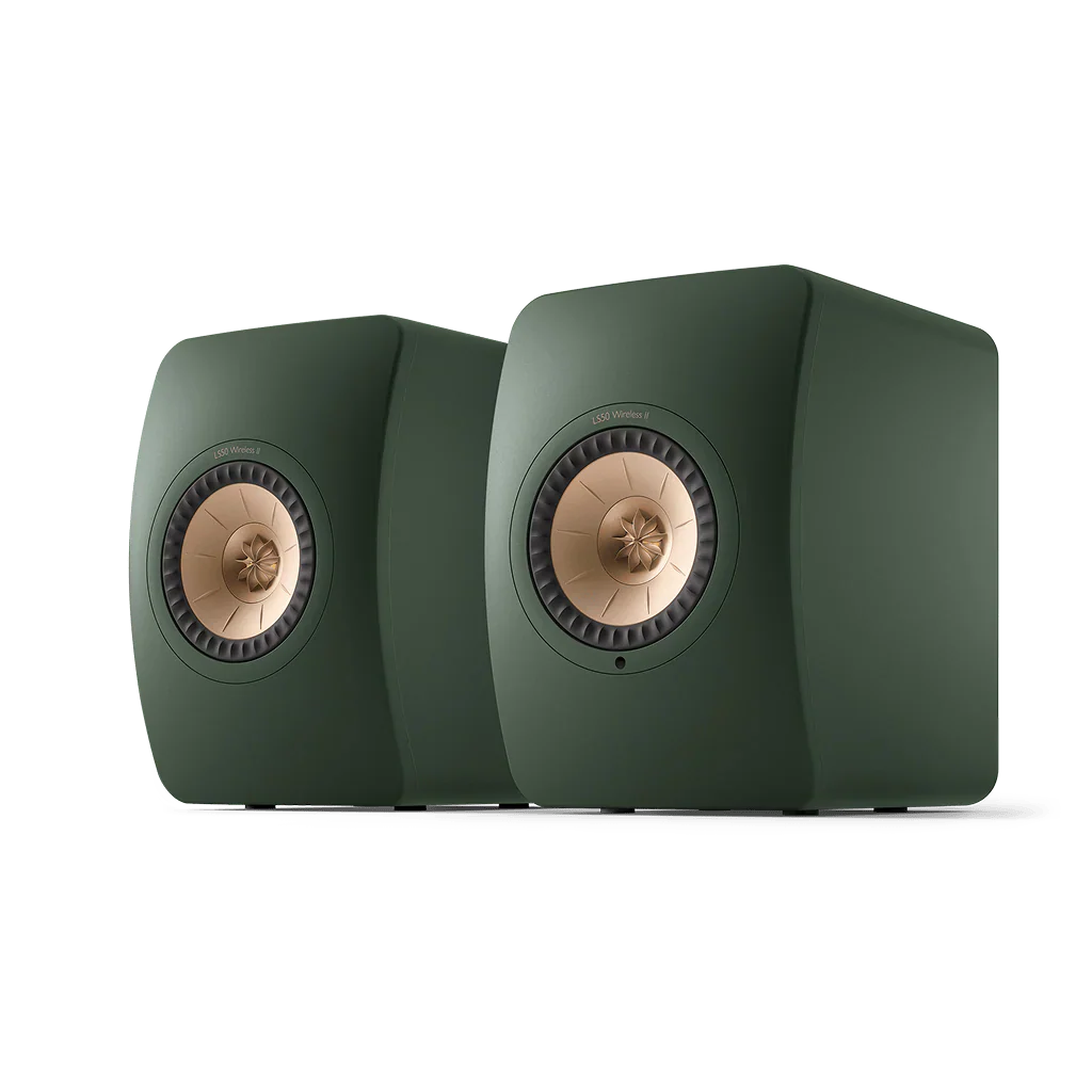 Kef LS50WIRELESS II groen actieve draadloze luidsprekerset