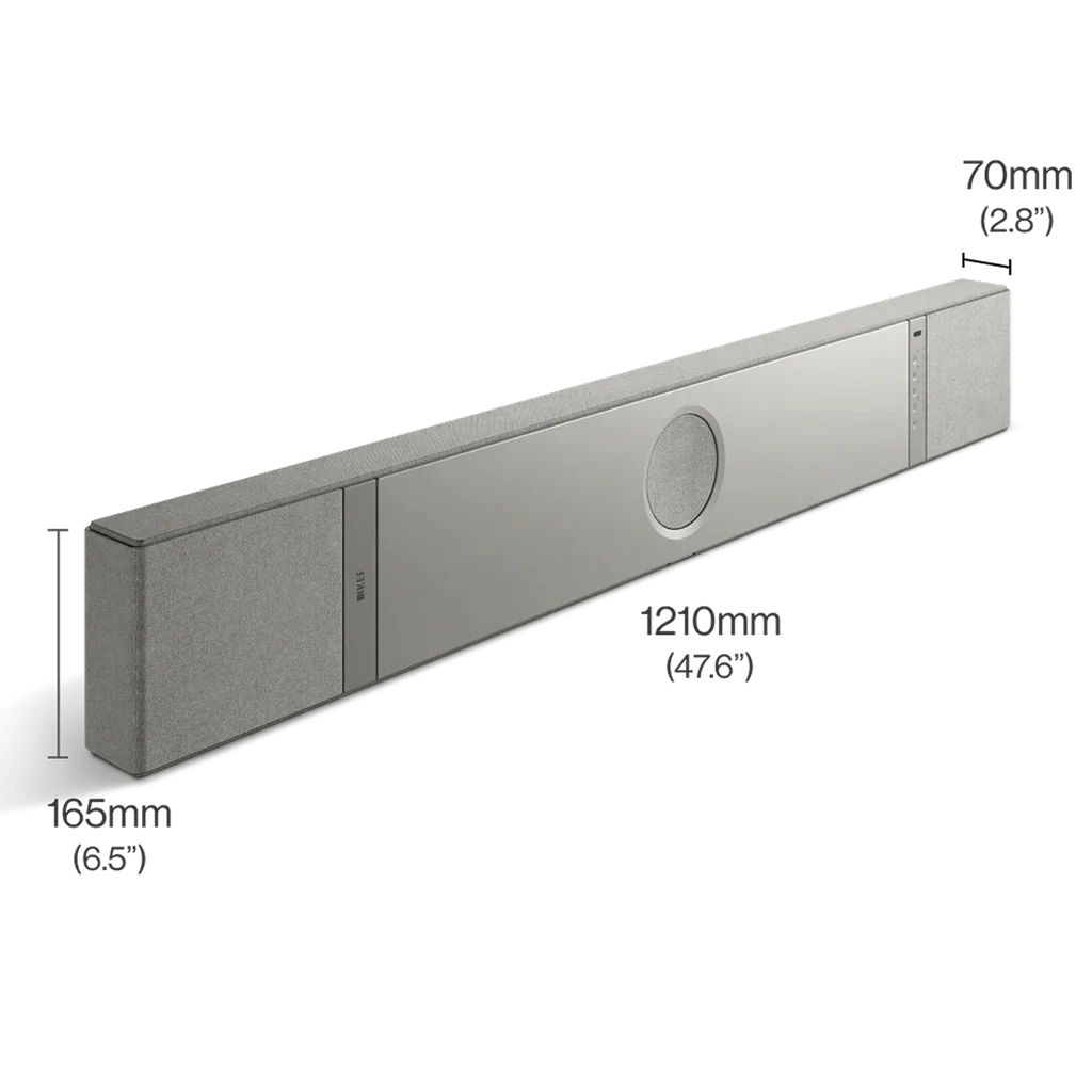 Kef XIO Soundbar zilver met Dolby Atmos Surround en Smart functies - Image 3