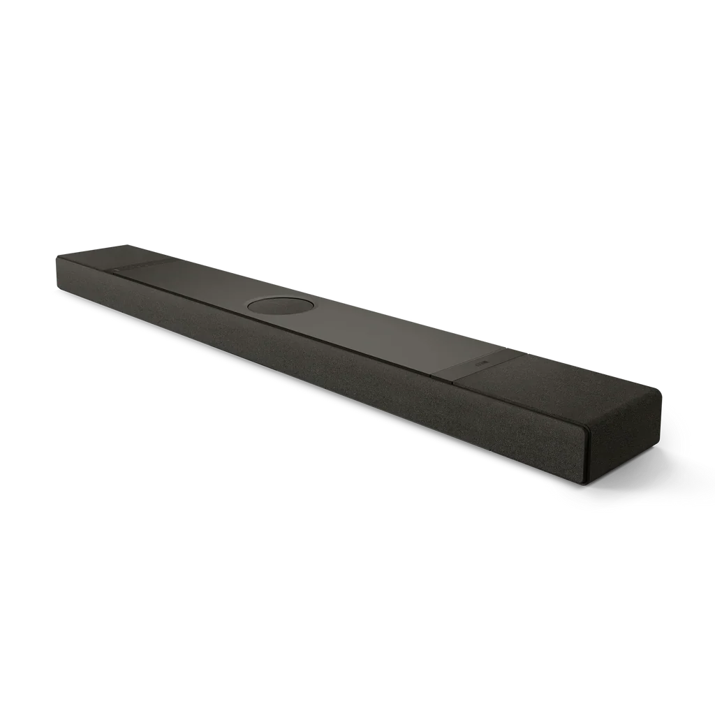 Kef XIO Soundbar zwart met Dolby Atmos Surround en Smart functies