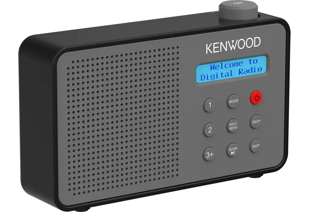 Kenwood CR-M25DAB-H Compacte radio FM/DAB/BT/ASA, 2000 mAH accu grijs