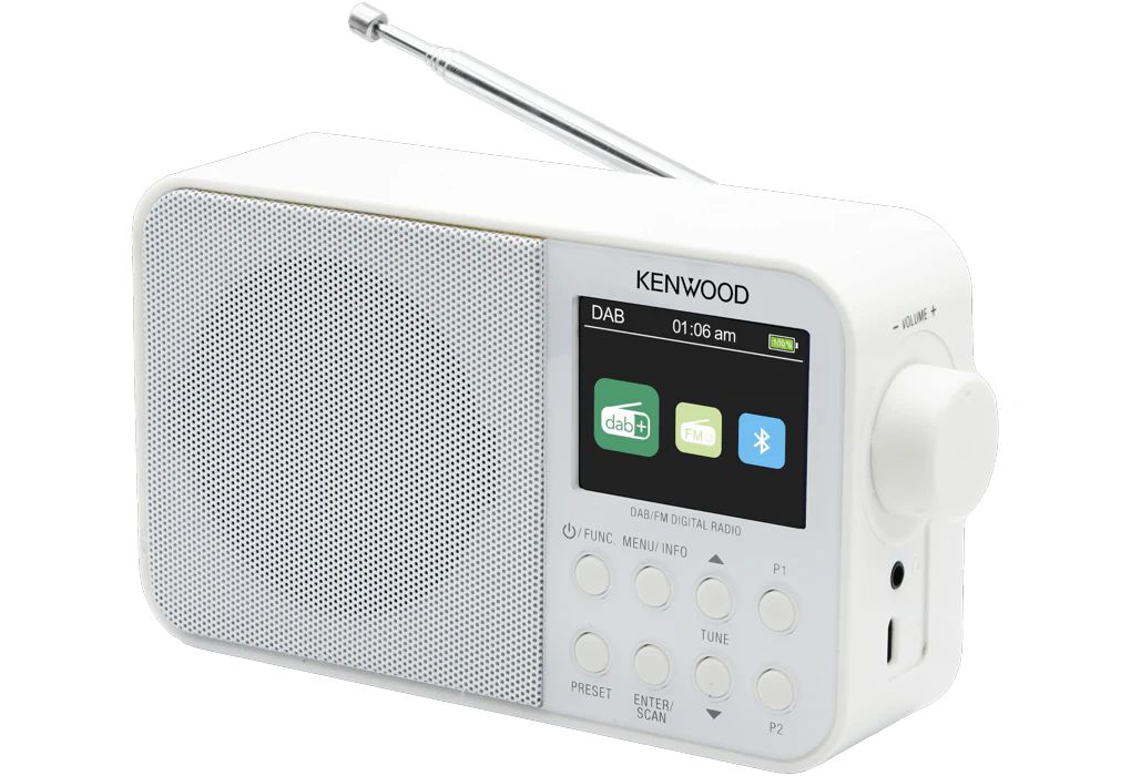 Kenwood CR-M30DAB-W Compact radio met FM, DAB+radio en Bluetooth, 2000 mAH accu - Image 3