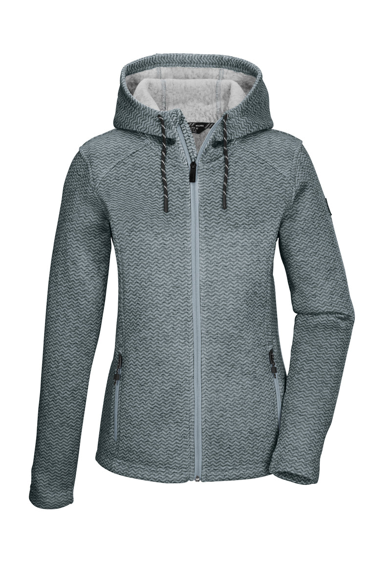 Killtec KOW 5 Gebreide Fleece Vest Dames - Blauw/Grijs - Image 2