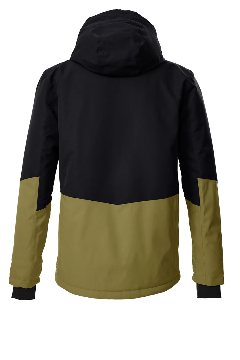 Killtec KSW 53 Ski Jas Heren - Zwart/Olijf Groen - Image 2