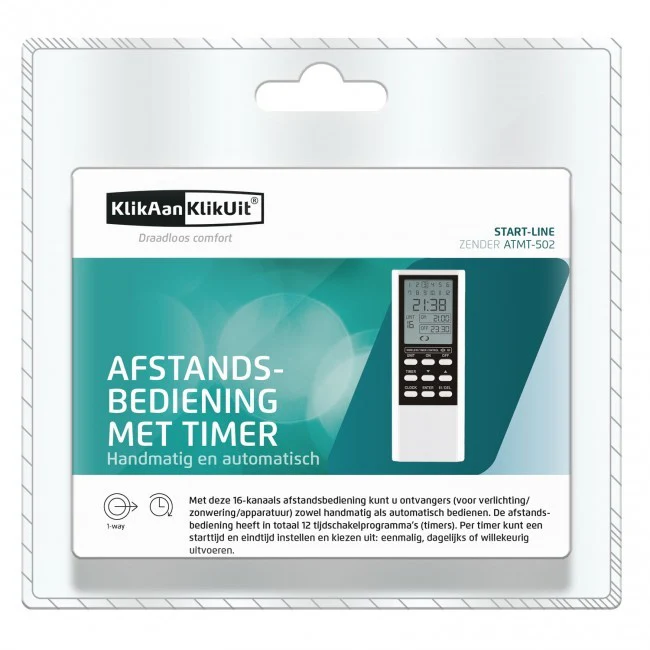 KlikAanKlikUit ATMT-502 afstandbediening voor 16 app. met groot LCD-scherm - Image 6