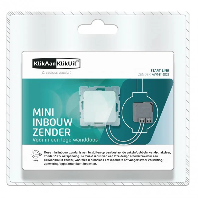 KlikAanKlikUit AWMT-003 mini inbouwzender voor onbedrade toepassing - Image 6