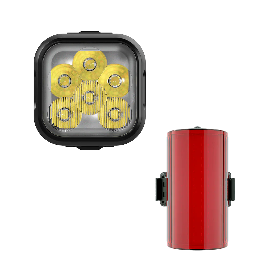 Knog Blinder Pro 1300 + Cobber Mid Rear Twinpack fietsverlichting set - Image 3