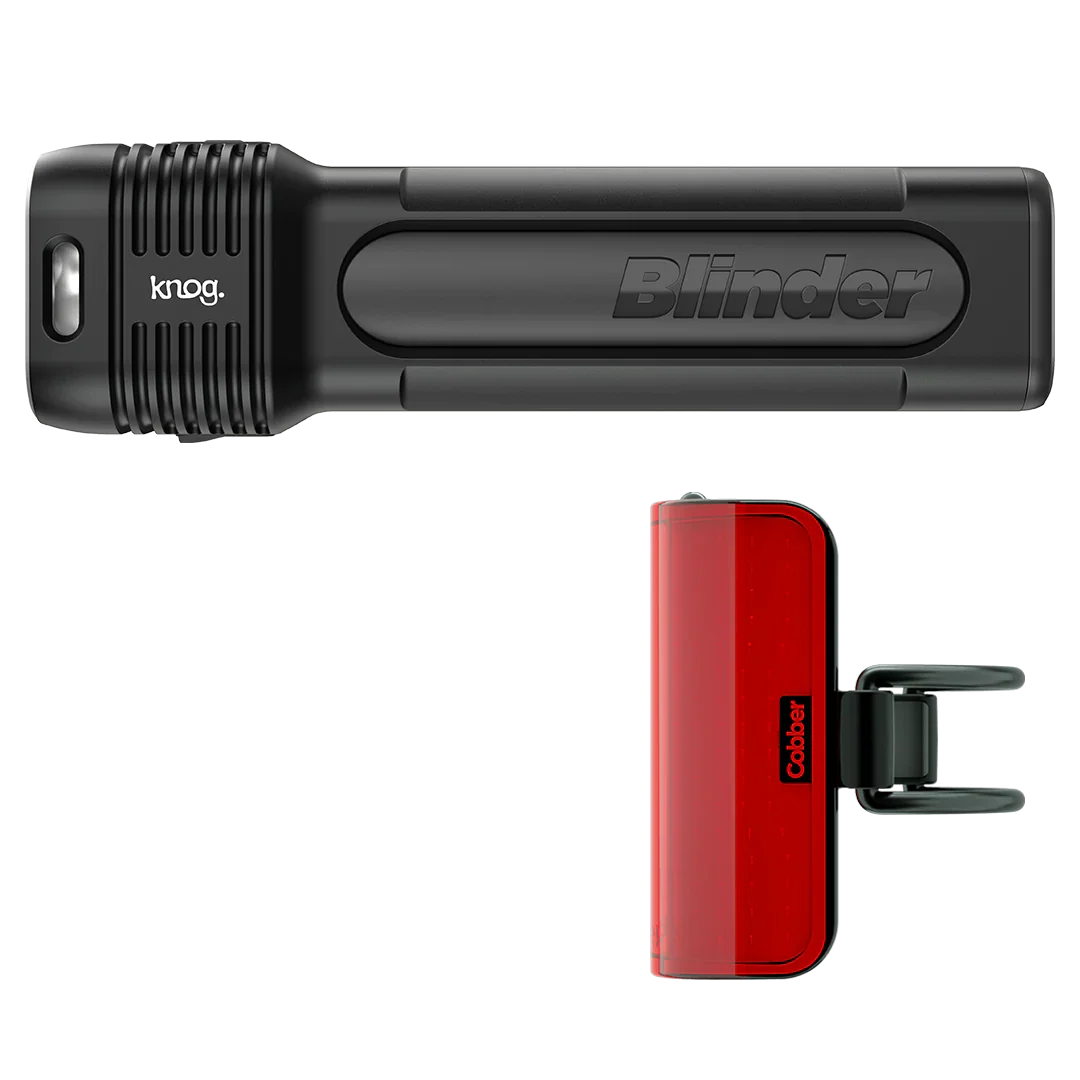 Knog Blinder Pro 1300 + Cobber Mid Rear Twinpack fietsverlichting set - Image 4