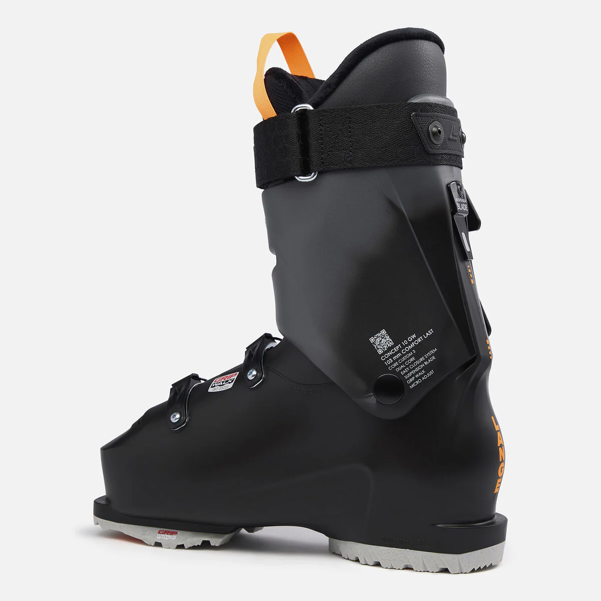 Lange Concept 10 UHV GW piste skischoenen zwart/oranje heren - Image 2
