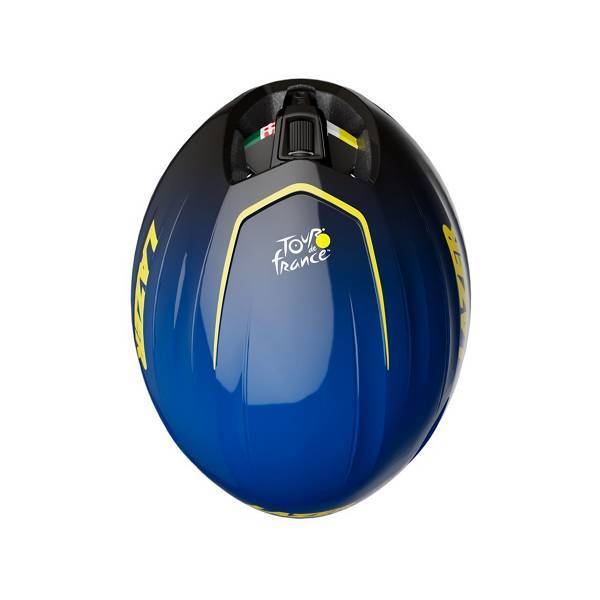 Lazer Z1 KinetiCore race fietshelm Aeroshell blauw/geel - Image 4