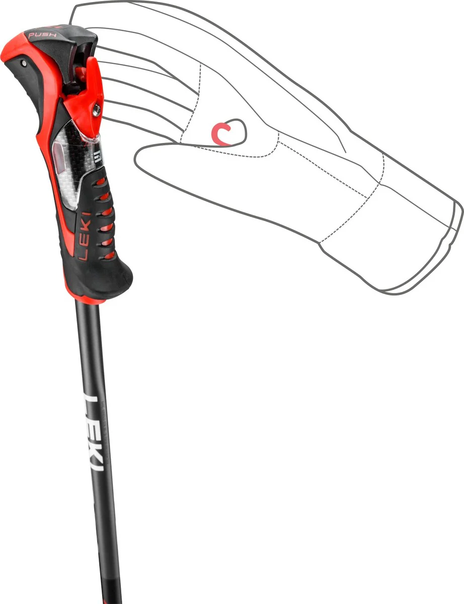LEKI Airfoil 3D skistokken zwart/rood - Image 6