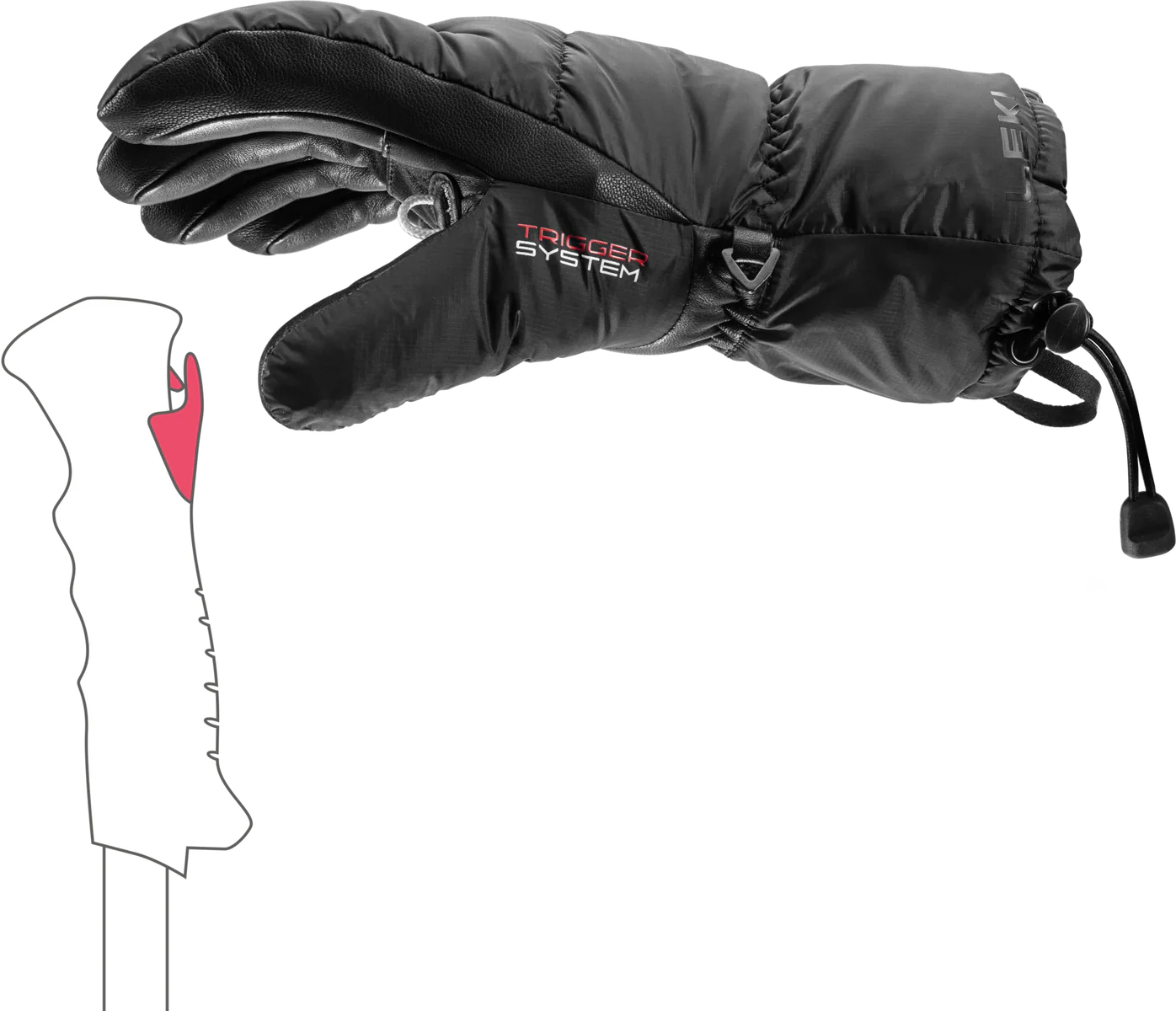 LEKI Glace 3D Skihandschoenen Dames - Zwart - Image 3