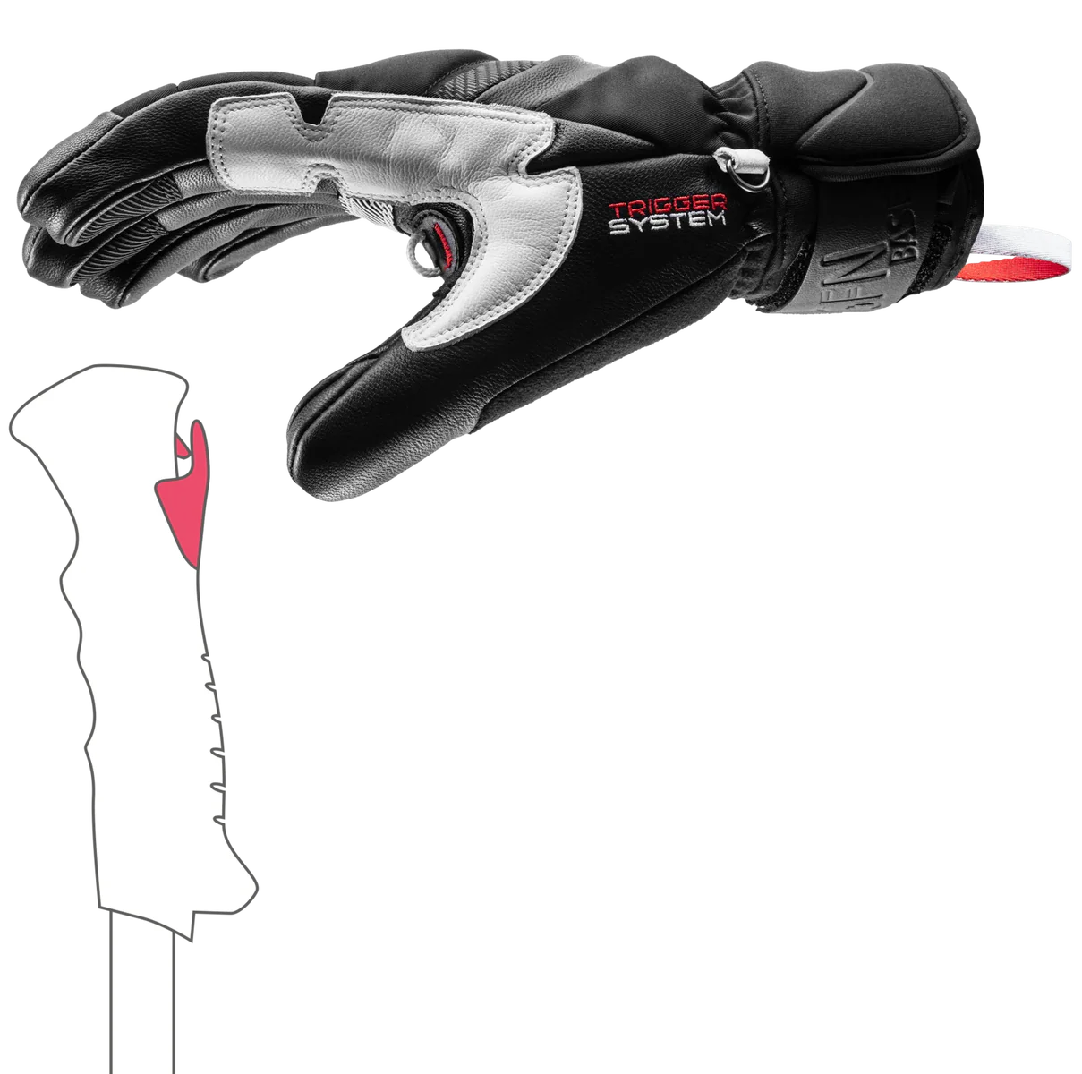LEKI Griffin Base 3D Skihandschoenen - Zwart - Image 4