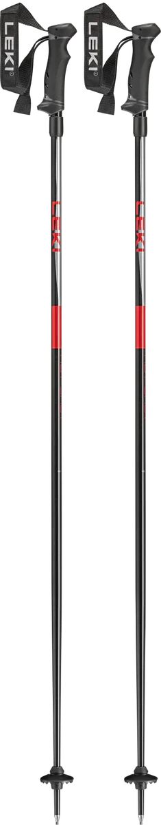 LEKI Hot Shot Skistokken - Zwart/Rood