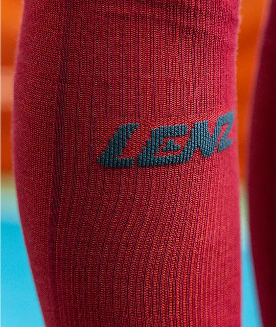 Lenz Compression 2.0 Merino skisokken rood - Image 4