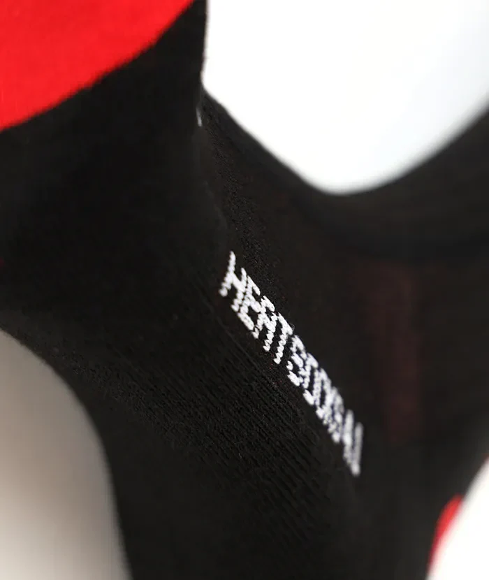 Lenz Heat Socks 4.1 Toe cap verwarmde skisokken zwart/rood - Image 3