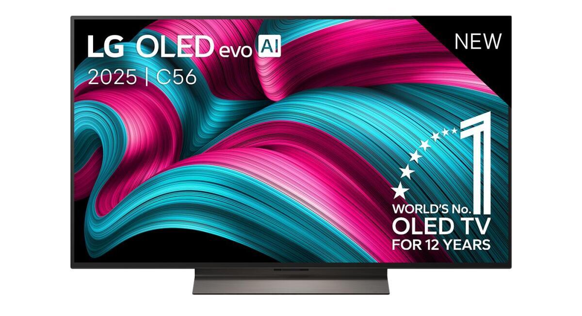 LG OLED55C56LB.AEU Smart Televisie met een 144Hz OLED scherm