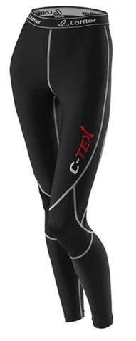 Loffler C-Tex Compressie Thermobroek Lang Dames - Zwart