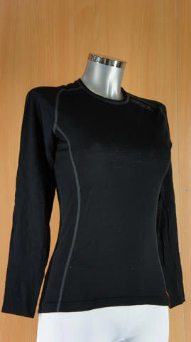 Loffler Warm Thermoshirt Naadloos Lange Mouw Dames - Zwart - Image 2