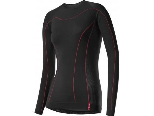Loffler Warm Thermoshirt Naadloos Lange Mouw Dames - Zwart - Image 3