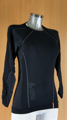 Loffler Thermoshirt Marinowol Thermoshirt Lange Mouwen Marinowol Dames - Zwart - Image 2