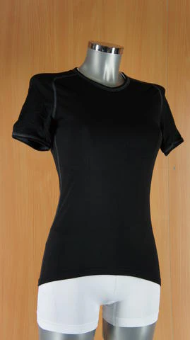 Loffler Warm Thermoshirt Korte Mouw Dames - Zwart - Image 2