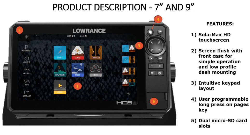 Lowrance HDS Live 7 kaartplotter/fishfinder met Active Imaging 3-in-1 transducer - Image 5