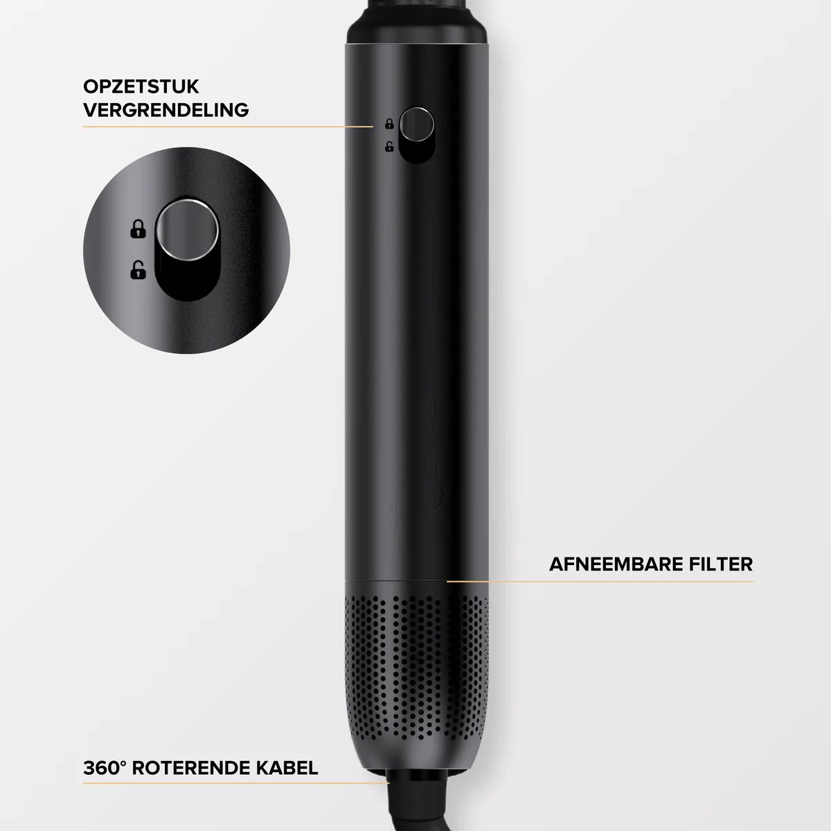 MAE Airstyler II haarstyler zwart - Image 9