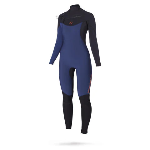 Magic Marine Ace F-zip 4/3 dames fullsuit wetsuit navy/zwart