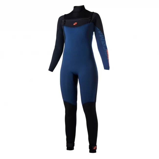 Magic Marine Ace fullsuit 4/3 dames wetsuit navy/zwart