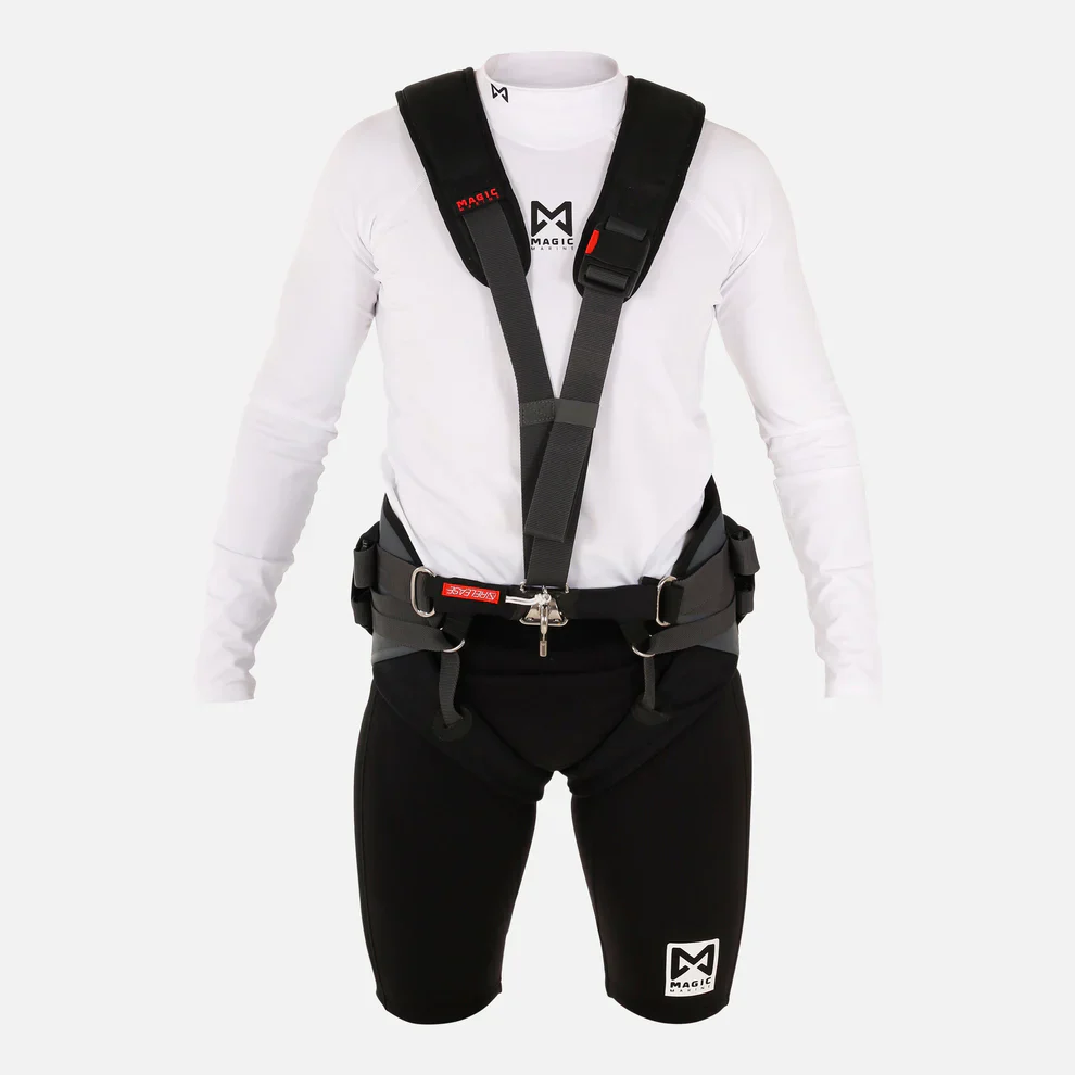 Magic Marine Pro Racing CE Harnas trapezebroek zwart