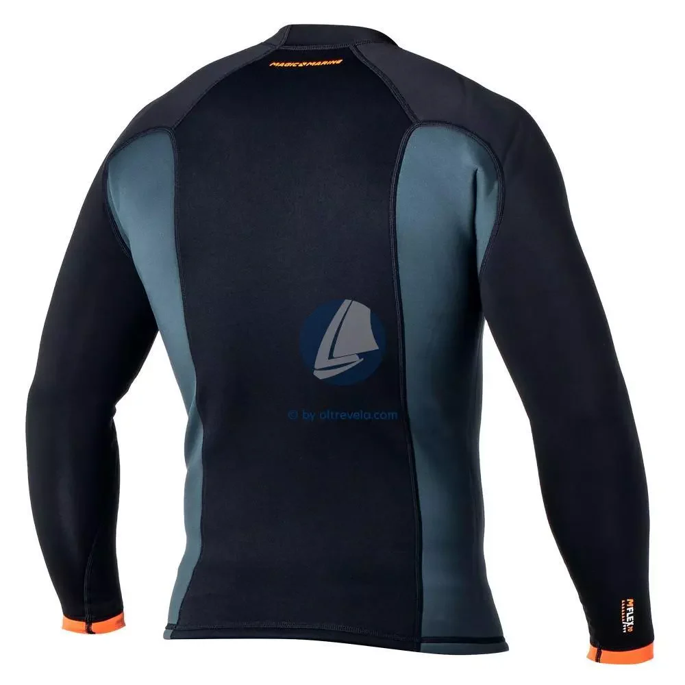 Magic Marine Racing Vest L/S Neoprene Summer 1.5 mm maat 176 junior wetsuit top - Image 2