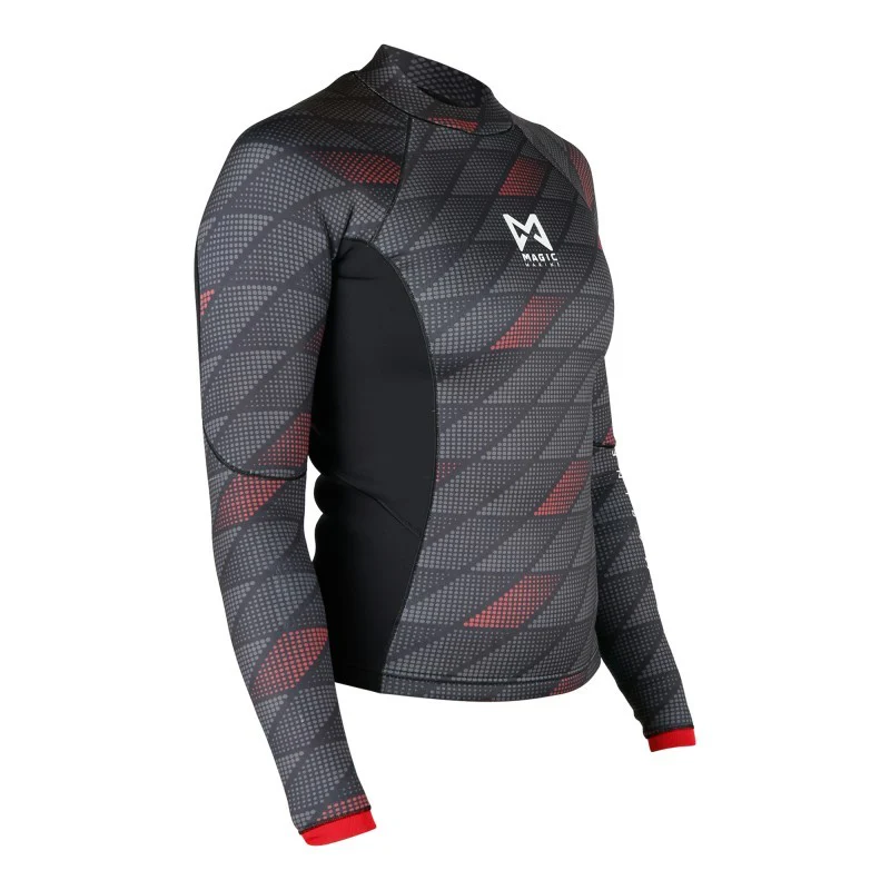 Magic Marine Racing Vest L/S Neoprene Summer 1,5 mm Flatlock wetsuit top dames zwart - Image 2