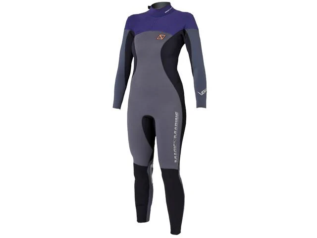 Magic Marine Ultimate Fullsuit 4/3 wetsuit grijs/paars dames - Image 2