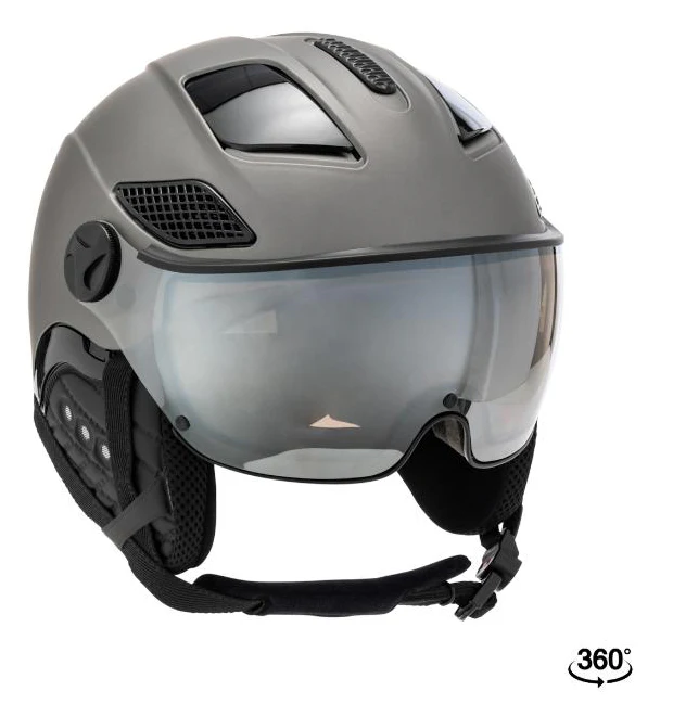 Mango Quota Free Skihelm met Vizier - Grijs - Image 2